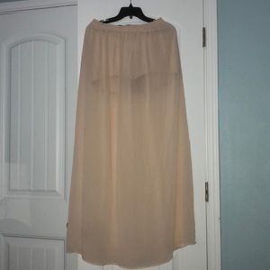 Bebe skort maxi skirt with shorts